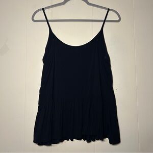 Old Navy Preplum Black Camisole | Size Large
